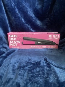*New* Hot Tools Professional 1" Salon Flat Iron - Pink Ceramic - Picture 1 of 3