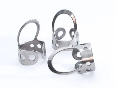 3 x Stainless Steel, Open Design, Metal Finger Picks for Guitar, Banjo, Dobro... - Image 1 of 3