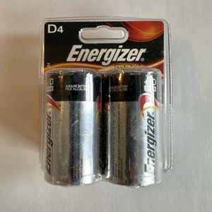 Energizer D4 Alkaline Batteries 4-Pack Exp 03-2018 New in Package - Picture 1 of 2