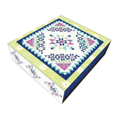 Kit de edredón Rainbow Sparkles (con Daisy DotsBatik) de Karen Gibbs Foto 1 de 2