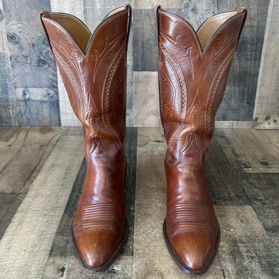 Lucchese L6616 San Antonio Vintage Western Cowboy Boots Mens 9 D - Image 1 of 4