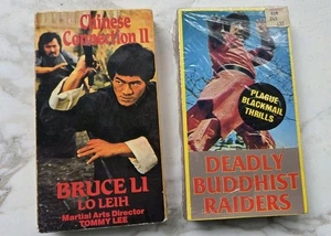 VTG SATURN VIDEO VHS Deadly Buddhist Raiders Chinese Connection II LOT KUNG FU - Picture 1 of 7
