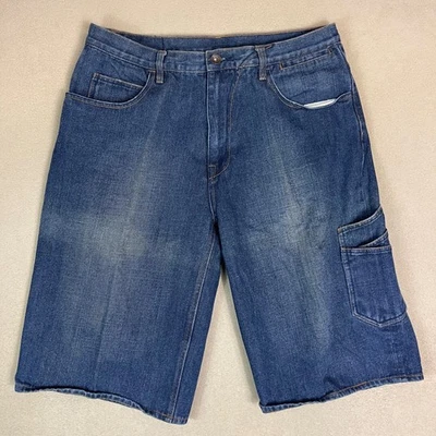 G Unit Denim Carpenter Jean Shorts Mens Size 36 Blue High Rise Utility Pockets - Image 1 of 4