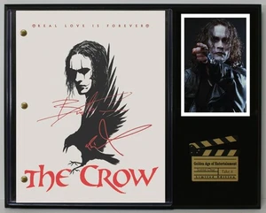 The Crow Reproduction Signed Movie Script Wood Plaque Display  - Picture 1 of 7