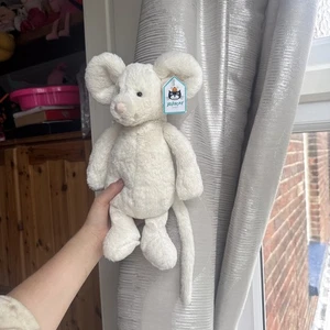 Jellycat Retired medium bashful cream mouse - Picture 1 of 11