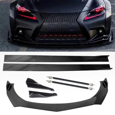 Front Bumper Lip Splitter Spoiler Rear Lip For Lexus LS460 LS500 Body Kit+Side Foto 1 de 4