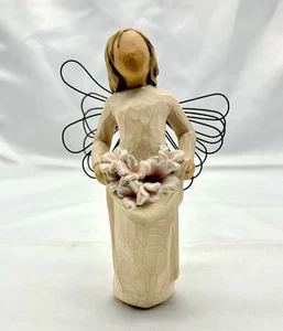 Willow Tree Figure Figurine “Angel of Spring” Susan Lordi 2001 Flowers No Box - Picture 1 of 7