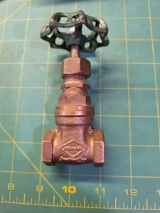JENKINS BROS BRONCE 3/8" NPT VÁLVULA DE COMPUERTA 125 WSP 200 OWG NUEVO NUNCA USADO - Imagen 1 de 3
