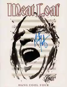 2010 Meatloaf Signed 10x13 Hang Cool Tour Concert Program POP COA - Picture 1 of 1