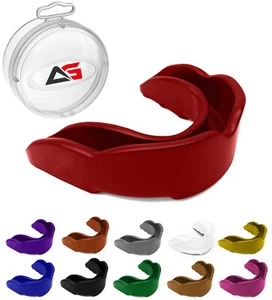 Air Gel Gum Shield Mouth Guard Boxing MMA Adult/Child Rugby Boxing - Picture 1 of 62