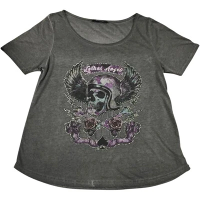 Camiseta para mujer Lethal Threat Sinwheels (gris) M Foto 1 de 2
