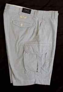 Pantalones Cortos Polo Ralph Lauren Fatiga Carga Militar Clásicos Pincord Rayas 44B Grandes - Imagen 1 de 12