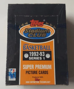 1992-93 Stadium Club Basketball Series 1 Factory Sealed Box - Picture 1 of 2