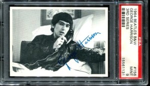 1964 Beatles Black & White 3rd Series #156 George Harrison PSA 9