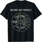 Hot! 80'S Music Retro Lyrics Pie Chart You May Ask Yourself T-Shirt Size S-5Xl