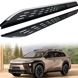2 PCS Running Boards Fits for Toyota Bz4x 2021-2025 Black Nerf Bar - Picture 1 of 7