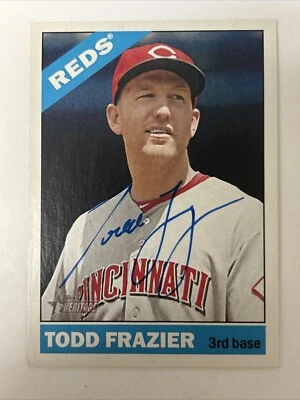 Todd Frazier Autographed 2015 Topps Heritage #434 IP N840 - Image 1 of 2
