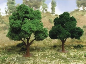JTT Deciduous Trees Super Scenic Series Green 4 5in 10.2 12.7cm pkg(4) 92132 - Picture 1 of 1