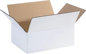 25 11-3/4" x 8-3/4" x 4 3/4" White Corrugated Boxes - Picture 1 of 1