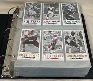 1992 NFL GameDay Complete 500 Card Set w/Binder & Pages - Picture 1 of 8