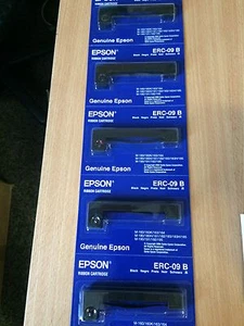 Original Epson ERC-09B Farbbänder schwarz 5 Stück - Afbeelding 1 van 1