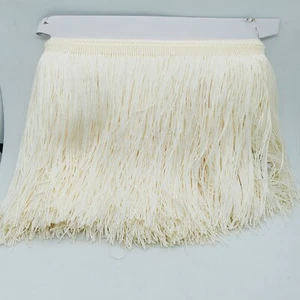 1m 15cm drop Tassel Fringe / Fringing Trim lace trimming cream - Picture 1 of 1