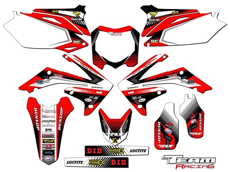 Honda CRF 250R 2010-2013 calcomanías gráficas pegatinas decorativas CRF250R 250 R 2012 2011 Foto 1 de 1