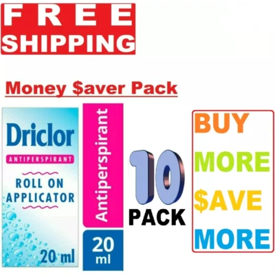 DRICLOR ROLL ON APPLICATOR ANTITRANSPIRANT 20ml Pack of 10 - Image 1 of 4