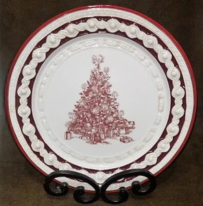 Grassland Road 8,5" Weihnachtsbaum Teller rot weiß Season Of Wonder Salat 444882 - Bild 1 von 9