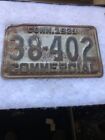 1939 Connecticut Commercial License Plate 38-402 Patina