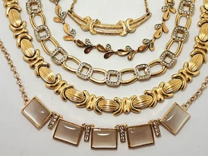 Vintage Gold Tone Necklace - Lot of 5 Pieces - Picture 1 of 18