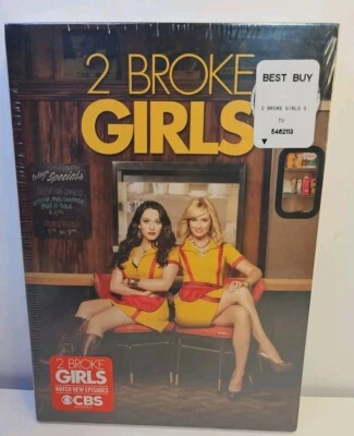 2 Broke Girls: Complete Fifth Season (DVD, 2015, 3-Disc Set) NEW, SEALED  - Image 1 of 4