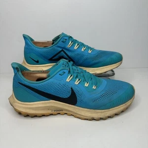 Nike Air Zoom Pegasus 36 Trail Running Womens Size 9 Light Blue Athletic Sneaker - Picture 1 of 9