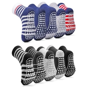 Non Slip Toddler Socks with Grippers10 Pairs Non Skid Ankle Socks for 2-4 Yea... - Picture 1 of 7