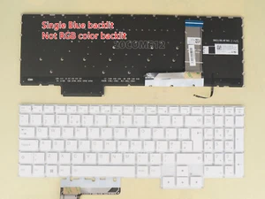 New For Lenovo IdeaPad Gaming 3 15ARH7 82SB Keyboard UK backlit White No Frame - Picture 1 of 2