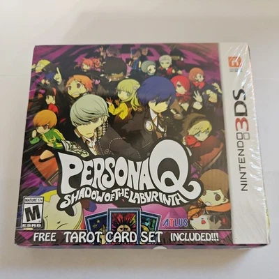 Nintendo 3DS: PERSONA Q SHADOW OF THE LABYRINTH W/ TAROT CARD SET SEALED NEW! - Image 1 of 3