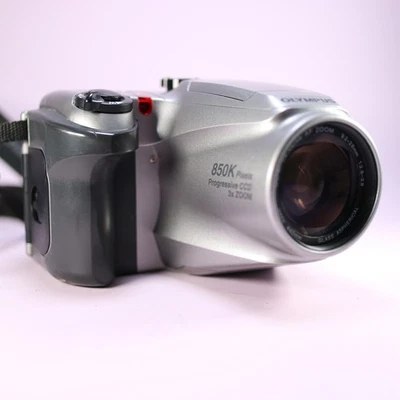 Olympus Digital Camera Camedia C-1000L 0.9MP Silver Tested - Image 1 of 4