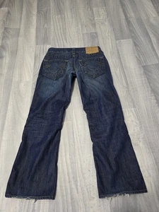 True Religion Straight Fit Denim Blue Jeans USA Mens 31 X 27 - M2325 - Picture 1 of 7