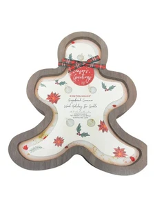 KIRKTON HOUSE Vacaciones Madera Icono Vela en Forma de Pan de Jengibre - Canela - Imagen 1 de 4