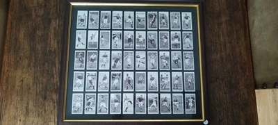 ASSOCIATION FOOTBALLERS WA AC CHURCHMANS Complete Set 50 CARDS IN GLASS FRAME - Image 1 of 4