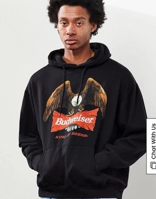 Budweiser x Budweiser Men’s Eagle Hoodie PacSun  Hoodie Sweatshirt Size Large - Image 1 of 4