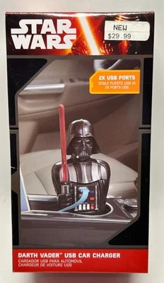 Cargador de coche USB Disney Star Wars Darth Vader (nuevo, sellado de fábrica) Foto 1 de 3