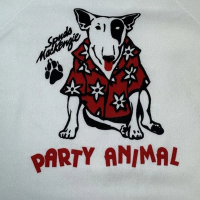 Sudadera de Surf Hawaiana Vintage Años 80 Spuds Mackenzie Bud Light Fiesta Animal XL Foto 1 de 4