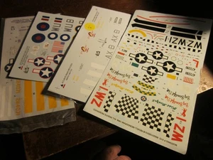 Lot 3 1/72 P-51 Mustang Decals Hasegawa/Academy - Bild 1 von 2