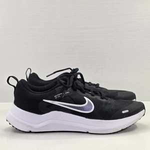 Nike Low Downshifter 12 Shoes Youth 5.5 Black Mesh Low Top Lace Up Sneakers - Picture 1 of 13