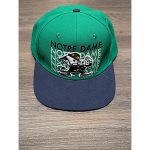 Notre Dame Fighting Irish Adidas Snapback Mütze Kappe Erwachsene grün blau verstellbar - Bild 1 von 8