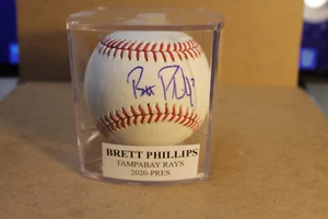 PHILLIP, BRETTS 2020--2022 TAMPA BAY RAYS SIGNED BASEBALL JSA AUTHENTIC - Picture 1 of 2