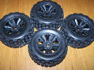 4 Arrma Kraton EXB 6s Dboots Copperhead 2 Tires 17mm Wheels /2.0 Erevo 3.3 Tmaxx - Picture 1 of 5