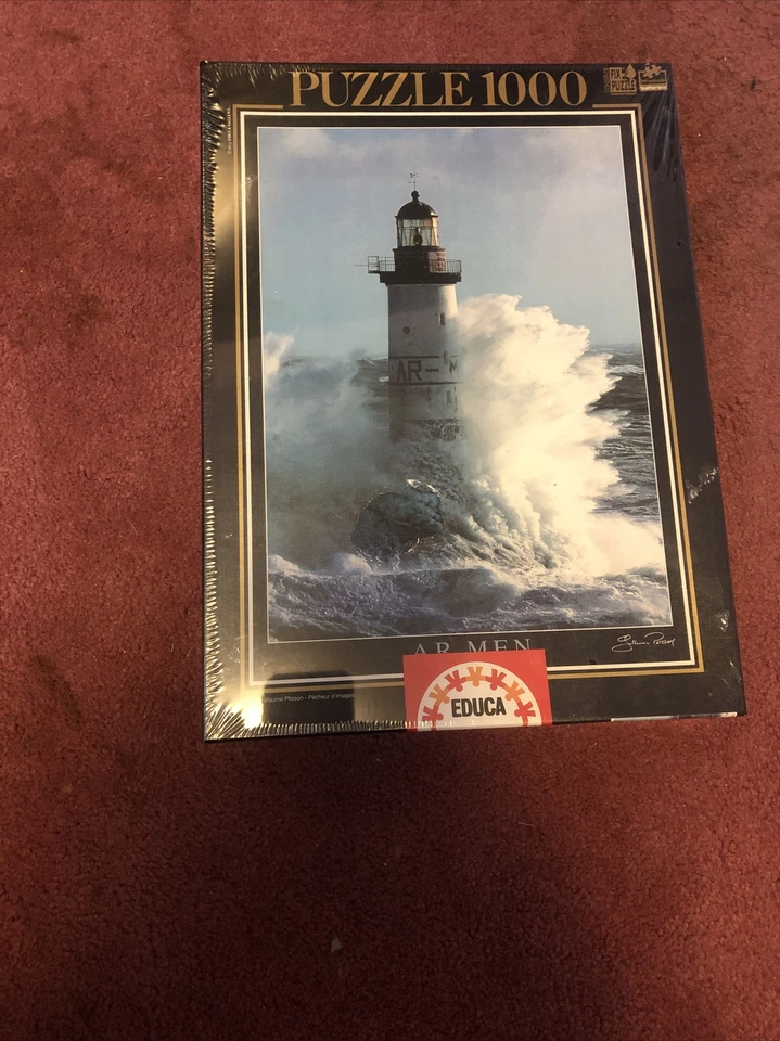 NEW Plisson 1000 Piece Jigsaw Puzzle AR MEN Lighthouse SEALED Educa - Image 1 of 1