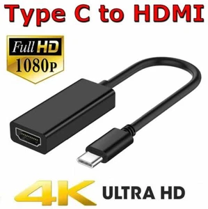 Type C 3.1 to HDMI Adapter USB-C Cable 4K Monitor Converter For MacBook Pro Air - Picture 1 of 14